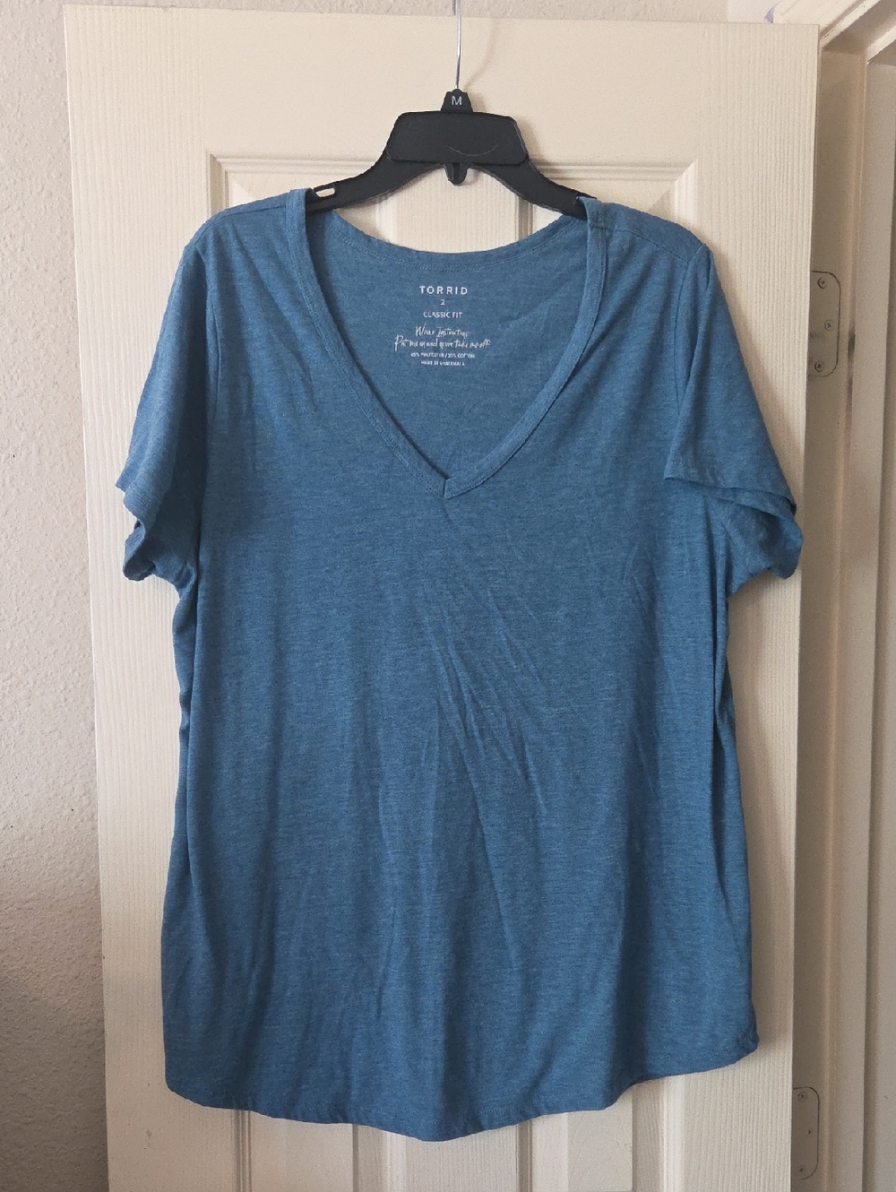 torrid Teal Blue V-Neck Tee